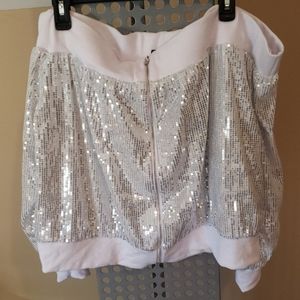 NWT Plus Size Off Shoulder Sequin Jacket